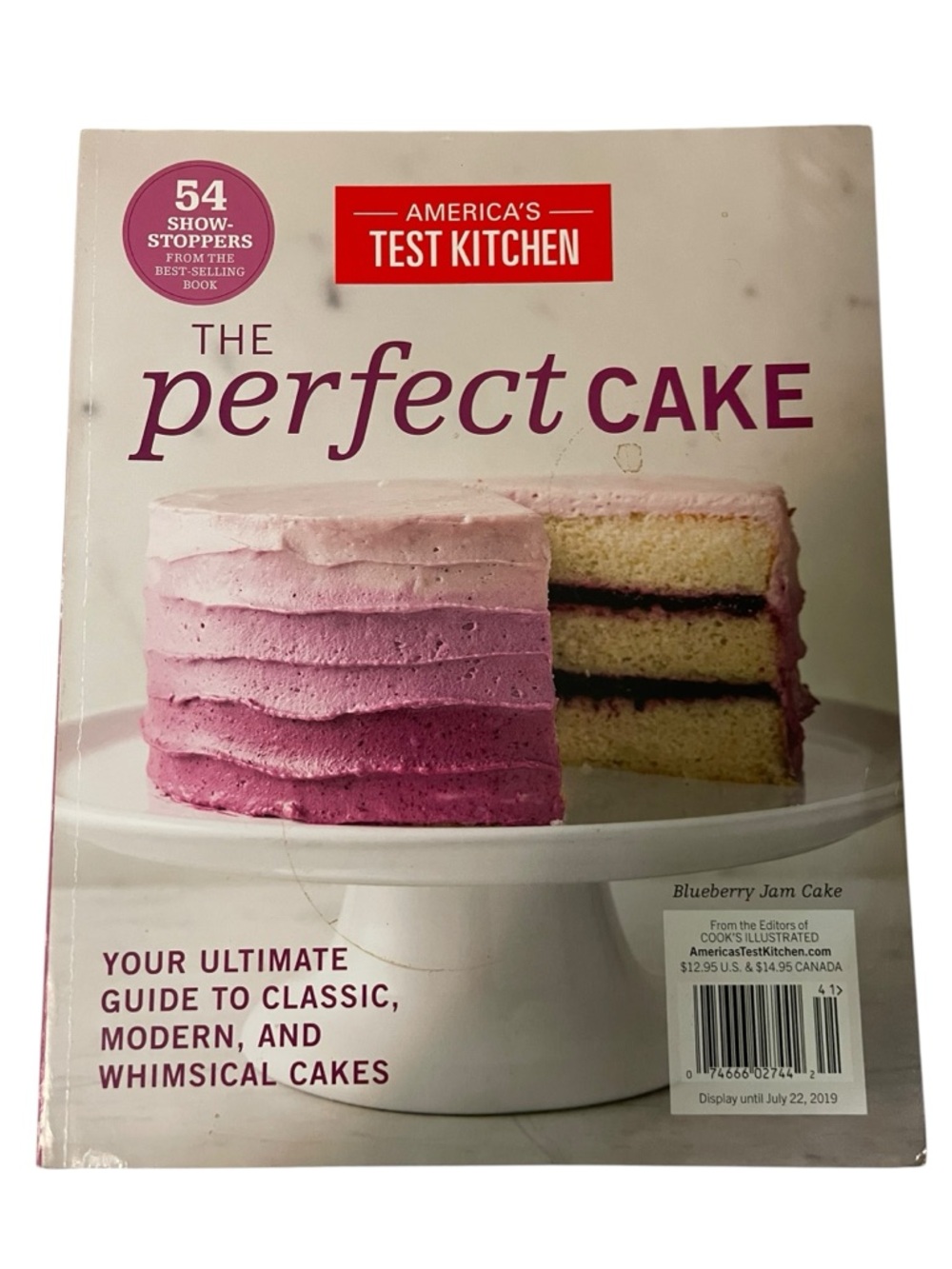 America's Test Kitchen The Perfect Cake Cookbook - Pink Ombre Cake